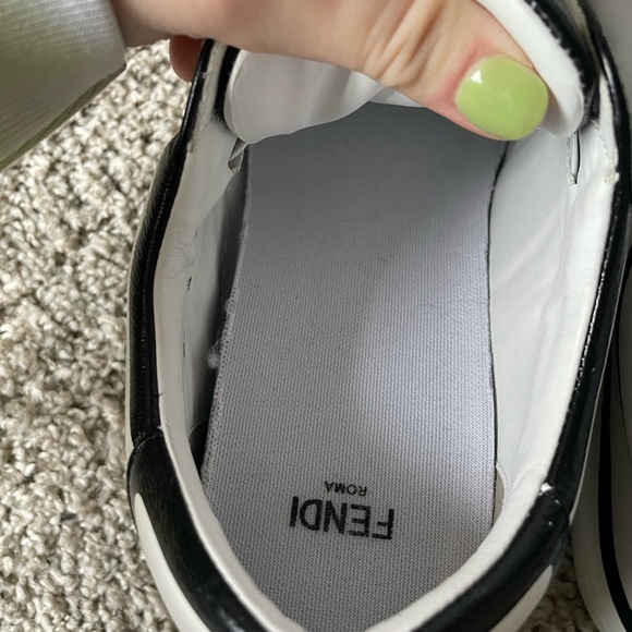 Pristine Condition Fendi Size 5 x Joshua Vides FF logo Slip On  Sneakers. - Picture 4 of 6